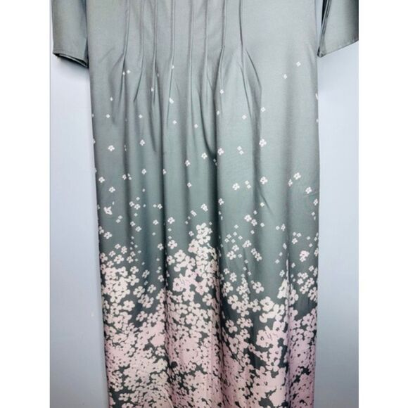 Noracora New With Tags Women's Gray Floral Maxi Dress Size M - Picture 3 of 6